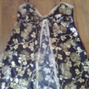 Black and Gold Sleek Sexy Victoria's Secret Nitey